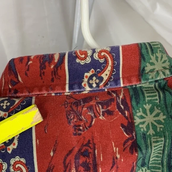 Men’s Pendleton Multicolor Paisley Outdoor Print Button Long Sleeve Shirt Size L - Picture 13 of 15